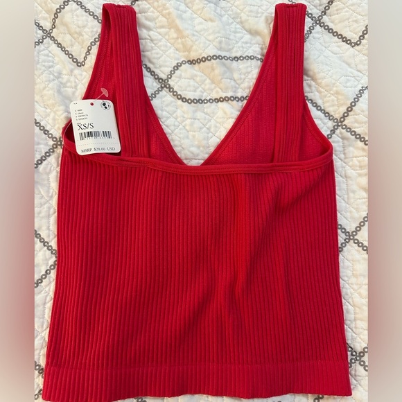 SOLD NWT set of 2 -see pics-Free People tank tops-Size XS/S- powder blue and red - Picture 4 of 4